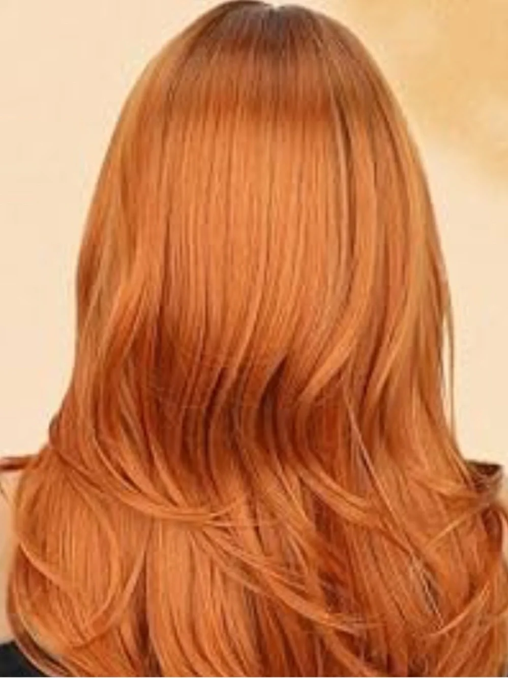 NWOT Copper Red Blended Women's Synthetic Wig with Bangs - Size Petite